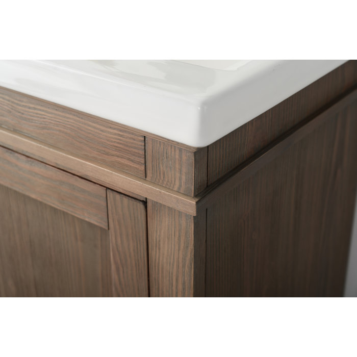 Everly Quinn Reynaldo 20'' Single Bathroom Vanity with Ceramic Top & Reviews Wayfair